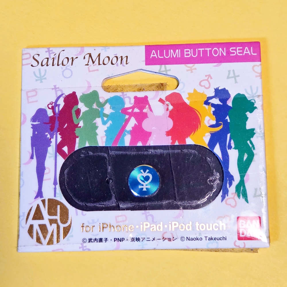 Sailor Moon Sailor Mercury Aluminum Home Button Sticker for iPhone iPad iPod